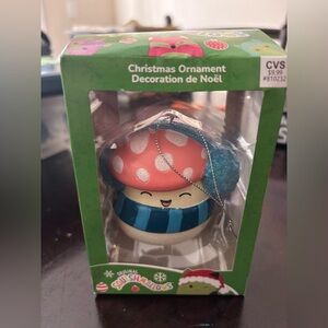 Squishmallows Pink and Blue Mushroom Ornament